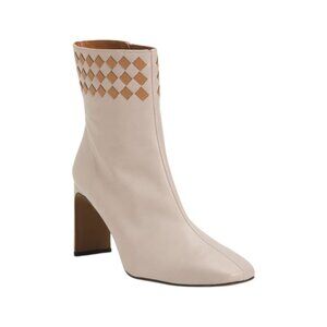 ANGEL ALARCON Made In Spain Leather Heeled Booties
